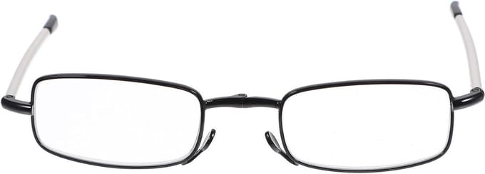 Compact Foldable Reading Glasses with Black Frame Lightweight Portable for Women Comfortable Fit with Soft Nose Wings for On The Go Long Lasting Use