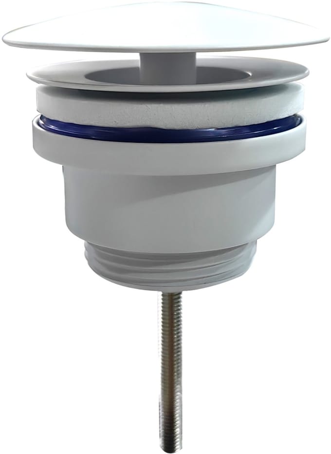 Wiesbaden UniMatch Open Afvoerplug 5/4 Inch - Glans Wit