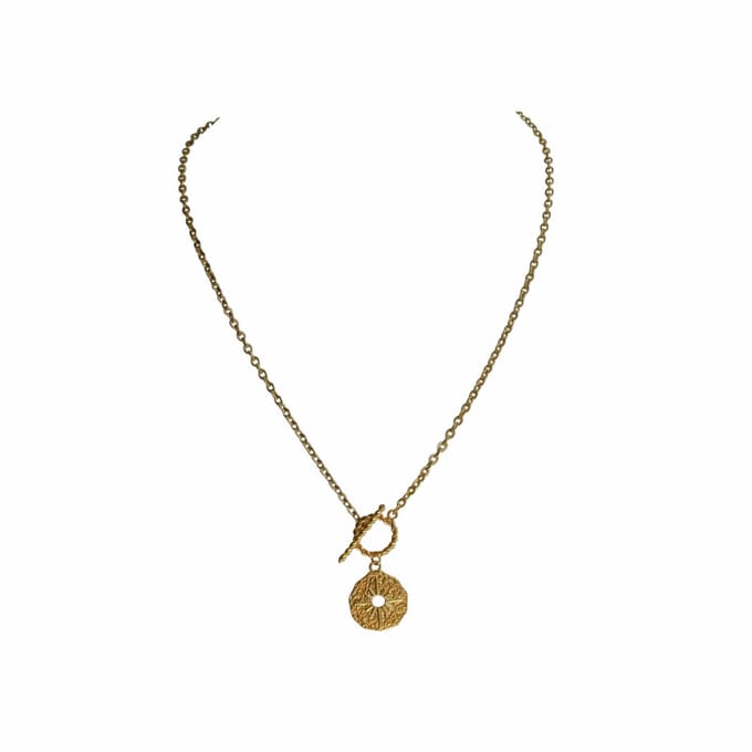 FlowJewels - stainless steel - ketting - goud kleurig