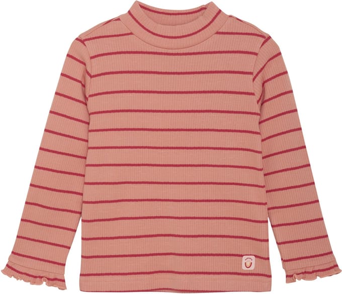 Noppies T-shirt Paulding - Stripe Pattern Pink - Maat 104
