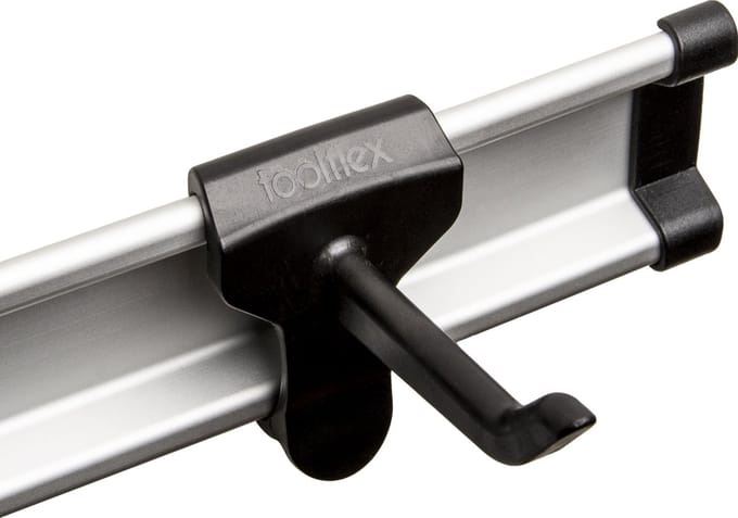 Toolflex One 3-Pack Gereedschapshaken voor Railmontage Zwart