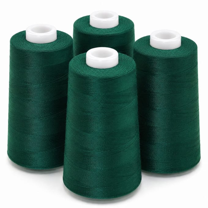 Polyester Overlockgaren – 4 Cones × 2700 m – Totaal 10.800 m – Groen 169