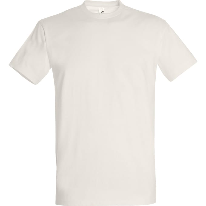 SOLS Heren Keizerlijke Zwaargewicht T-Shirt met korte mouwen (Gebroken wit)