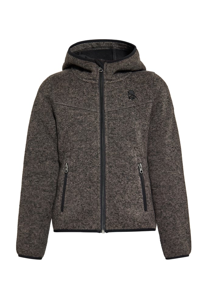 Schmuddelwedda Gebreide fleeceblouse jongens (kinderen) grijs melange