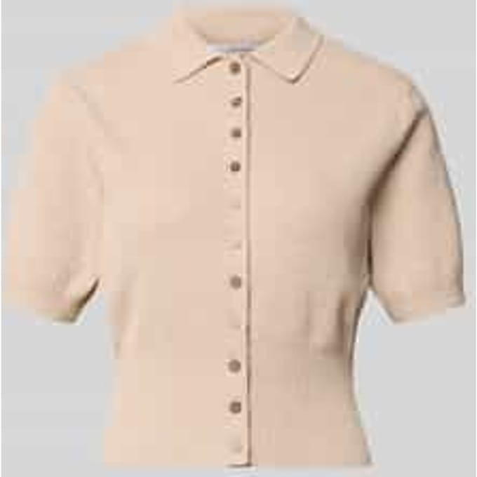 Cardigan met 1/2-mouwen en polokraag model 'KYLIE'