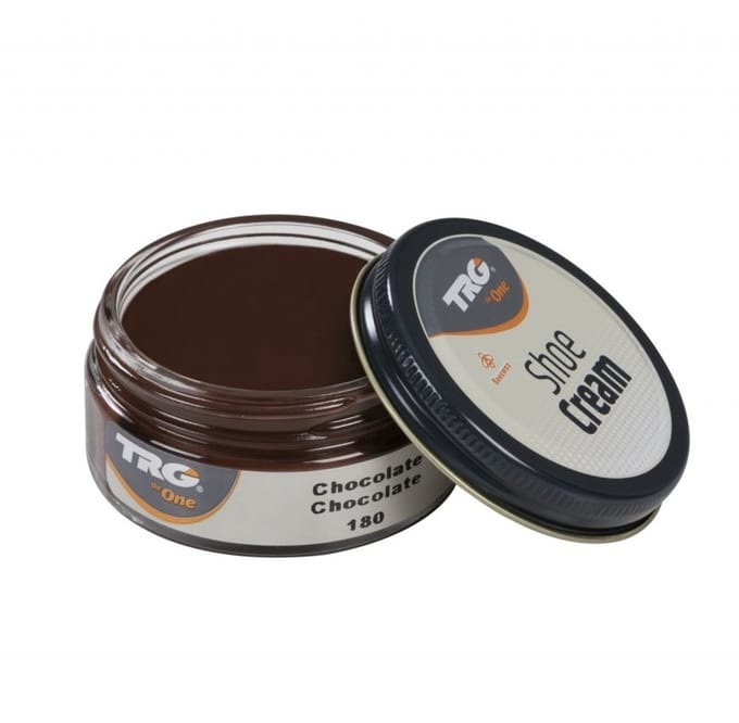 TRG - schoencrème met bijenwas - chocolade bruin - 50 ml