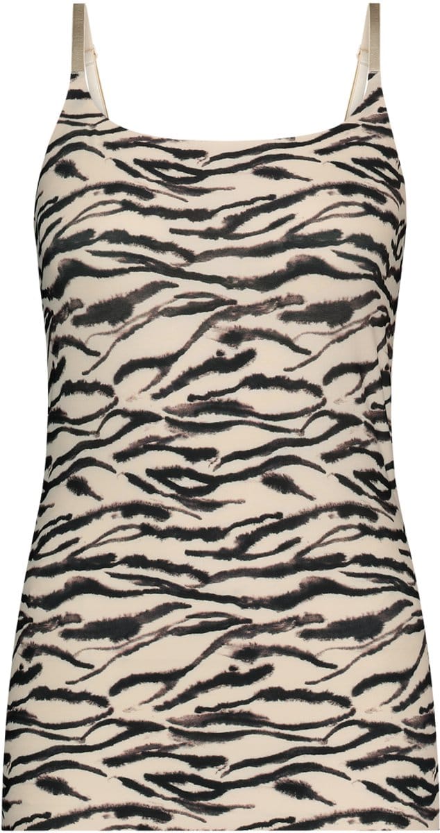 Ten Cate Secrets spaghetti top zebra mauve voor Dames | Maat S