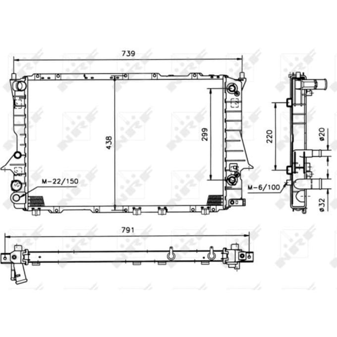 Radiator, motorkoeling NRF 51317