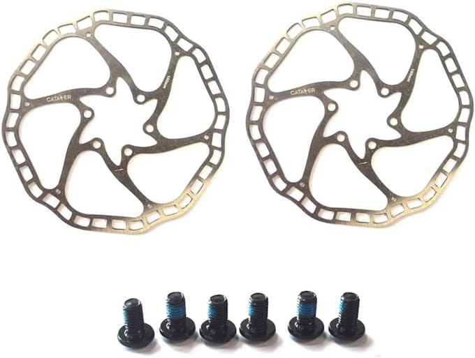 Set van 2 Lichtgewicht Fiets Schijfrem Rotoren 160mm voor MTB en Racefiets