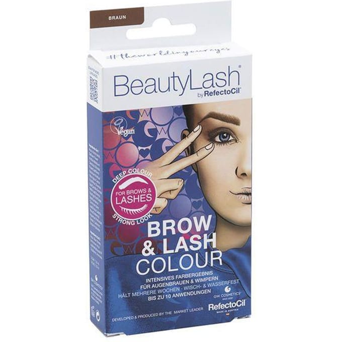 Refectocil BEAUTYLASH BROW & LASH COLOUR eyebrow and eyelash tint kit #Medium Brown 1 unit