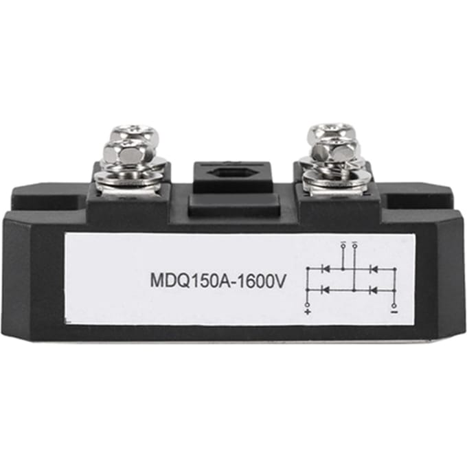 1pc Black Single phase Diode Bridge Rectifier 150A Amp High Power 1600V wit