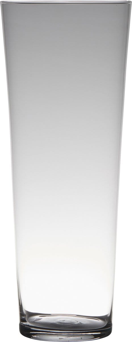 Bloemenvaas - Transparant - home-basics - conische vaas - glas - 40 x 17 cm