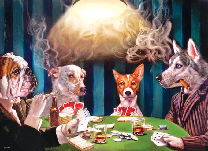 The Bluff - Lucia Heffernan puzzel 1000 stukjes - Honden