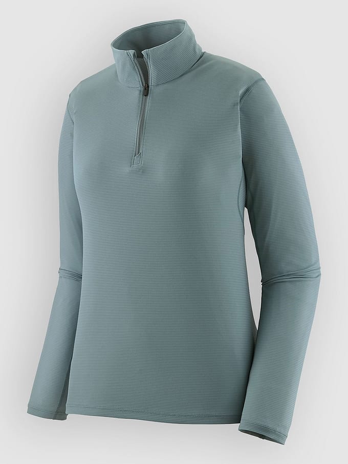 Patagonia Cap LW Zip Neck Base Layer Top blauw