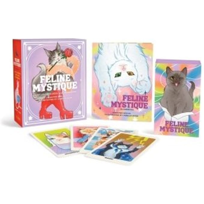 Feline Mystique: A Cat Lover's Deck And Guidebook - Jennifer Sodini