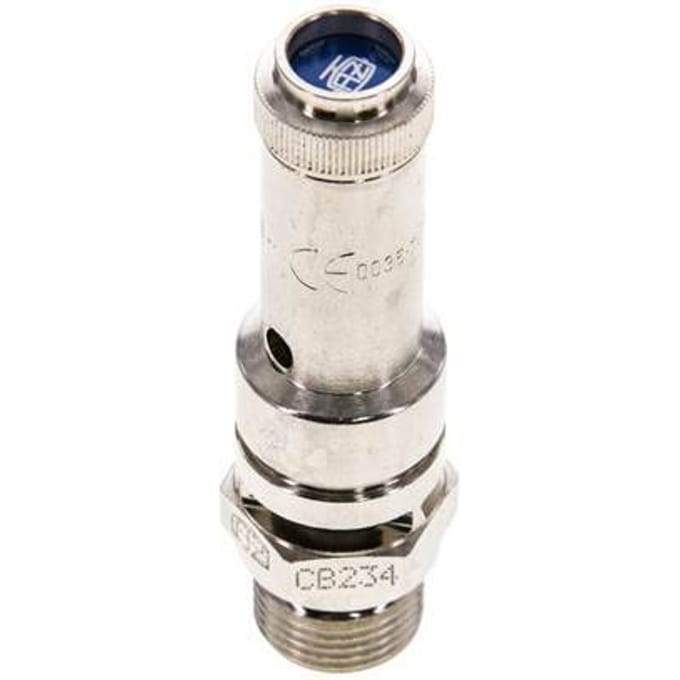G 3/8'' vernikkeldMessing Vooringesteld Overdrukventiel 14 Bar DN 8 - SFL-BN-8-14-038