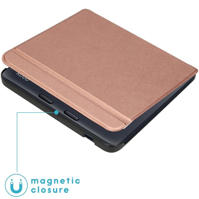 imoshion Slim Hard Case Bookcase voor de Kobo Libra 2 / Tolino Vision 6 - Rosé Goud