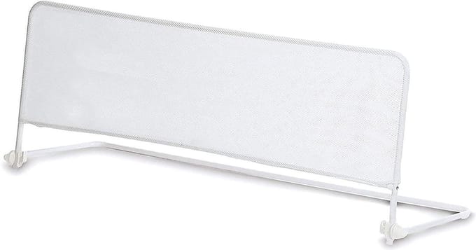 Veiligheidsbarrière voor bed - Inklapbaar - 120 cm x 50 cm - Valbeveiliging - Witte kleur