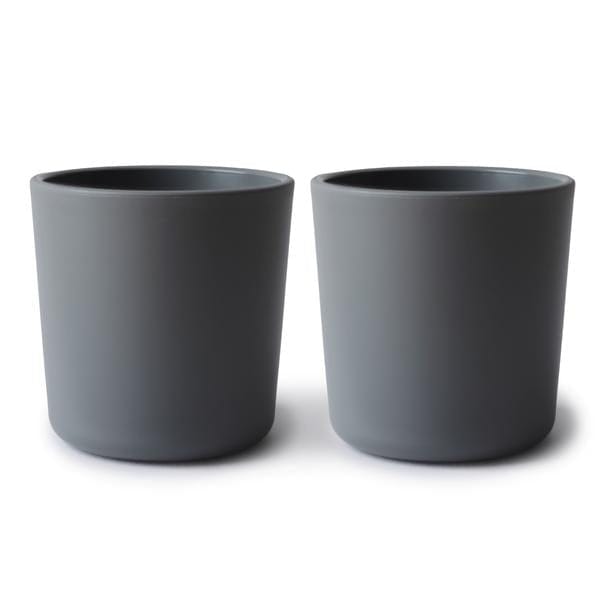 Siliconen drinkbeker - Mushie - BPA vrij - Smoke antraciet - set 2