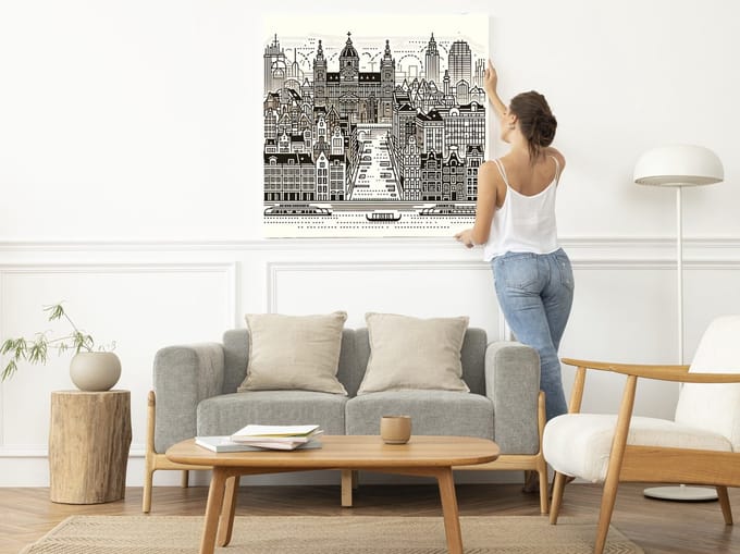 Kunstprint | Wanddecoratie | Dibond | 100 × 100 cm