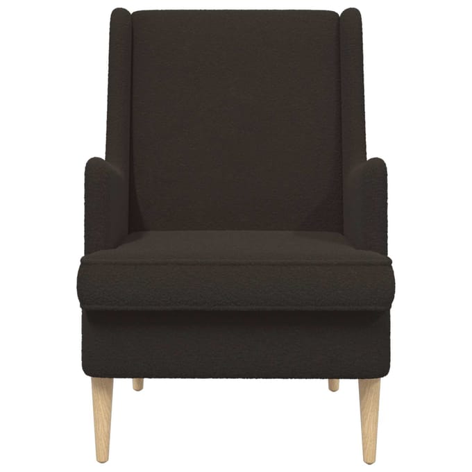 vidaXL - Fauteuil - Zwart - Bouclé