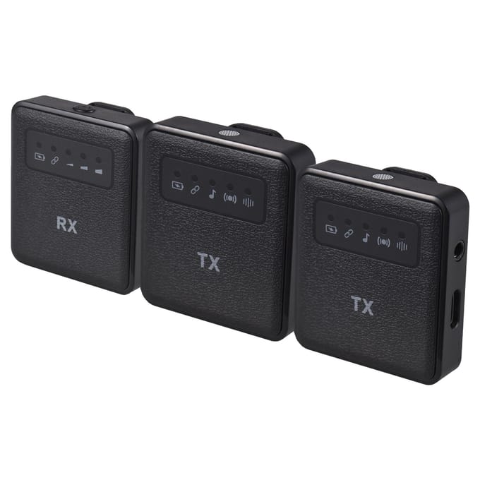 2.4G draadloze halsbandclipmicrofoon Clip-on microfoon Microfoonzender en ontvanger met clip 2 Transmitters & 1 Receiver