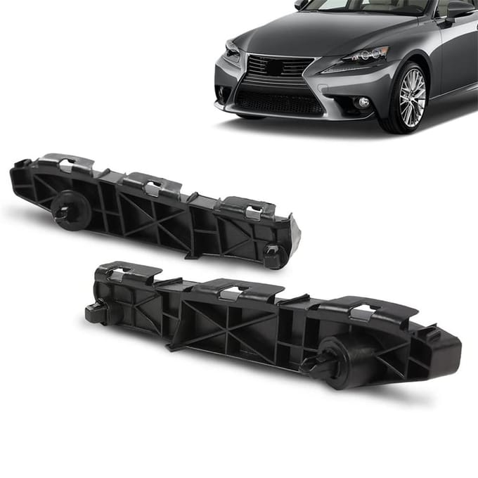 Rechts + Links Voorbumper Beugel Set Voor Lexus IS250 IS350 Base 2006-2013 black