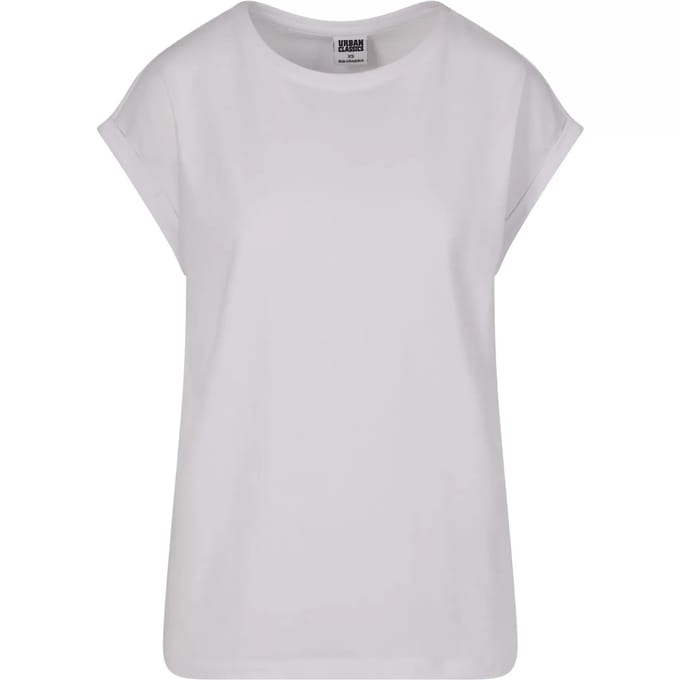 Urban Classics - Extended Shoulder 2Pack Dames Tshirt - 5XL - Roze/Wit
