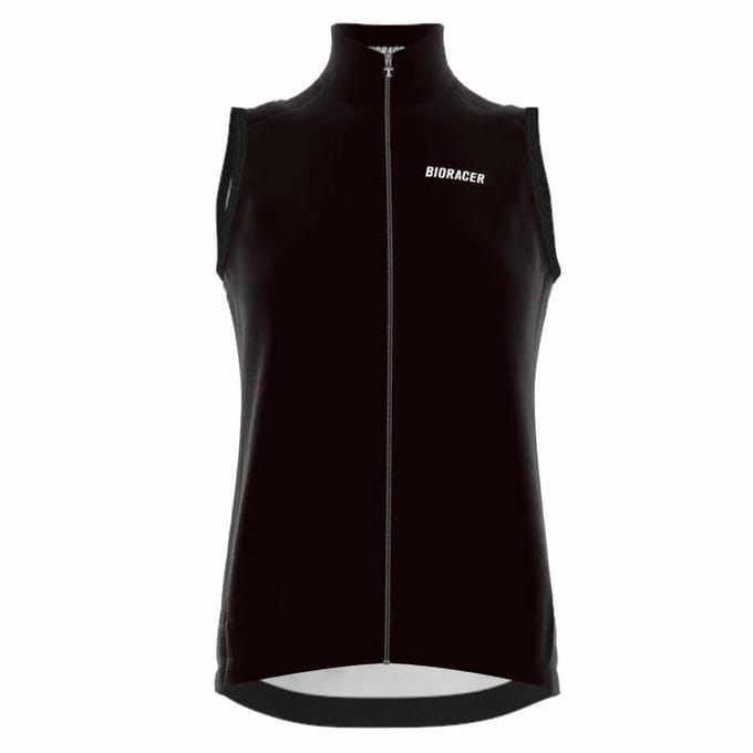 Bioracer Windstopper Dames Zonder Mouw - Model '2025 Icon' - Eclipse Black - Maat XL - Fietskleding Dames