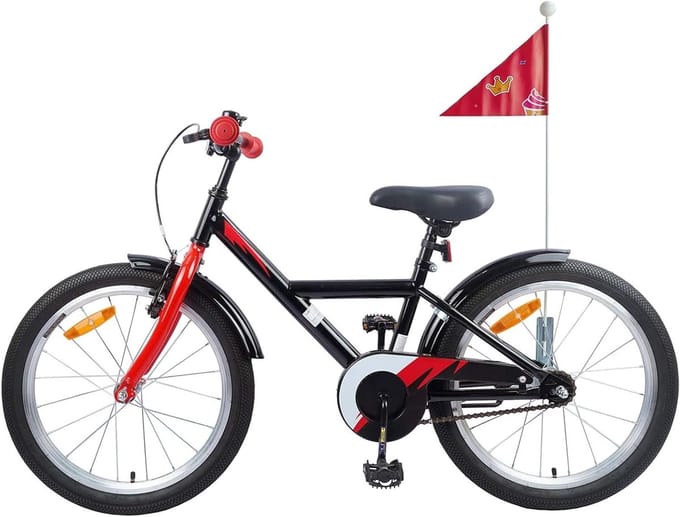 Kinderfiets - Loopfiets Peuter - Buiten Spelen - Verstelbaar Zadel - 18 Inch - Zwart