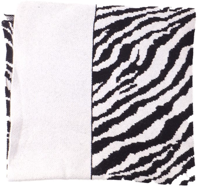 Giuliano sjaal - Zebra - Wit