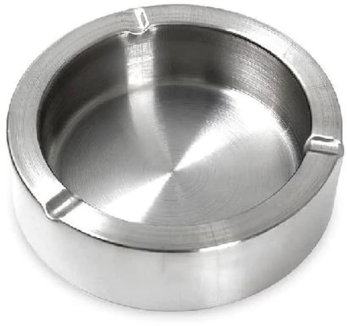 Asbak RVS met dubbele wand Ø 11,5 cm