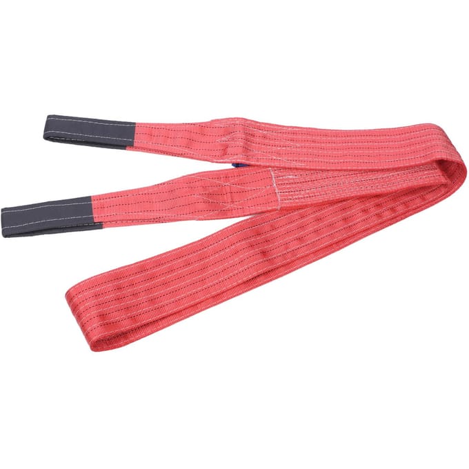 Sangle d'élingue rouge 5T 11023LB Portance 4M 13.12FT Longueur Élingue de levage pour grue industrielle
