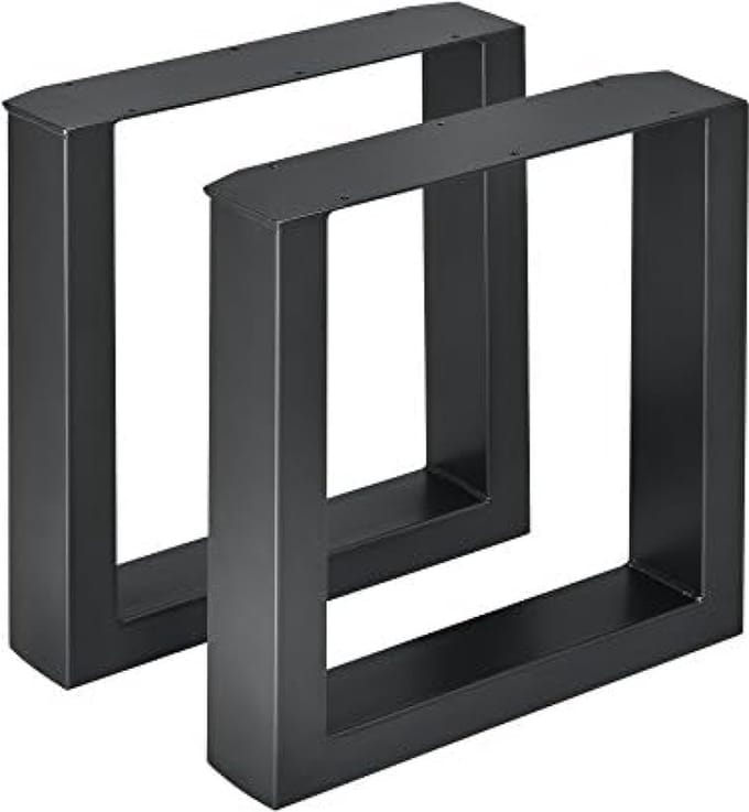 Stalen onderstel set van 2 U bankpoot 40x43 cm