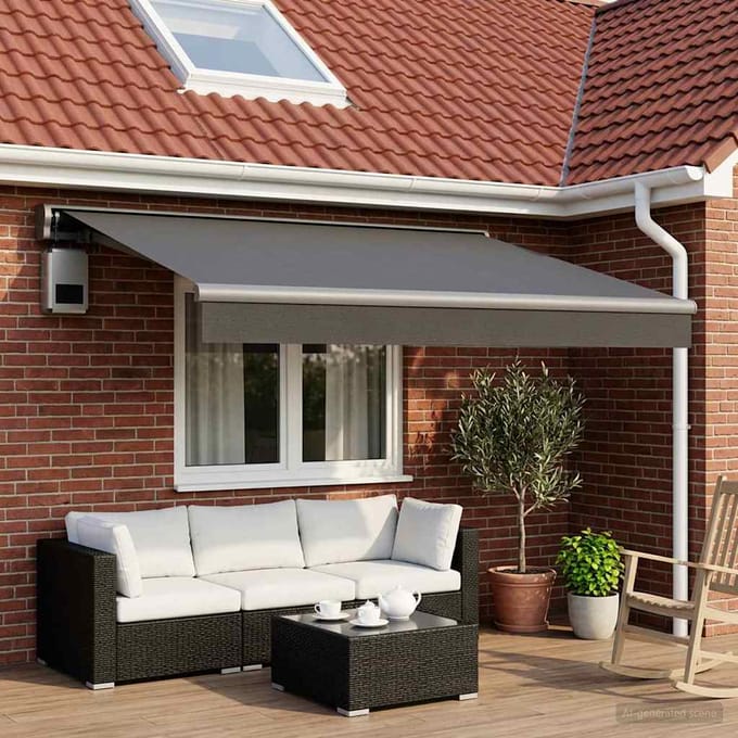 Vervangend luifeldoek Antraciet 500 x 300 cm Polyester