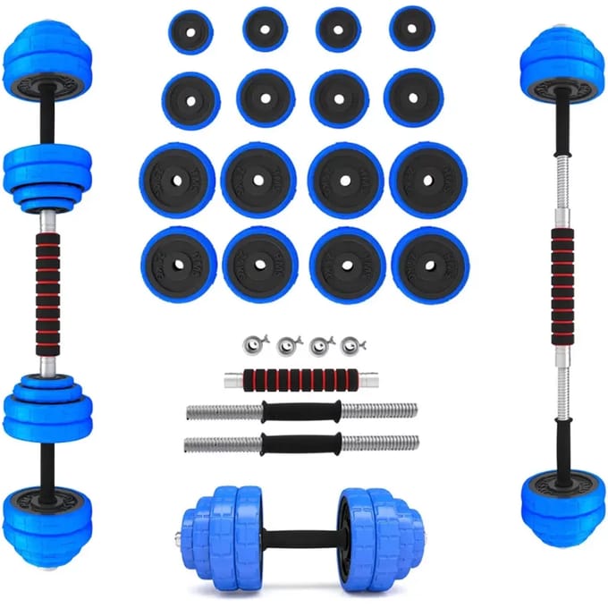 HMS Verstelbare Halter en Dumbbell Set - Blauw - 30 kg