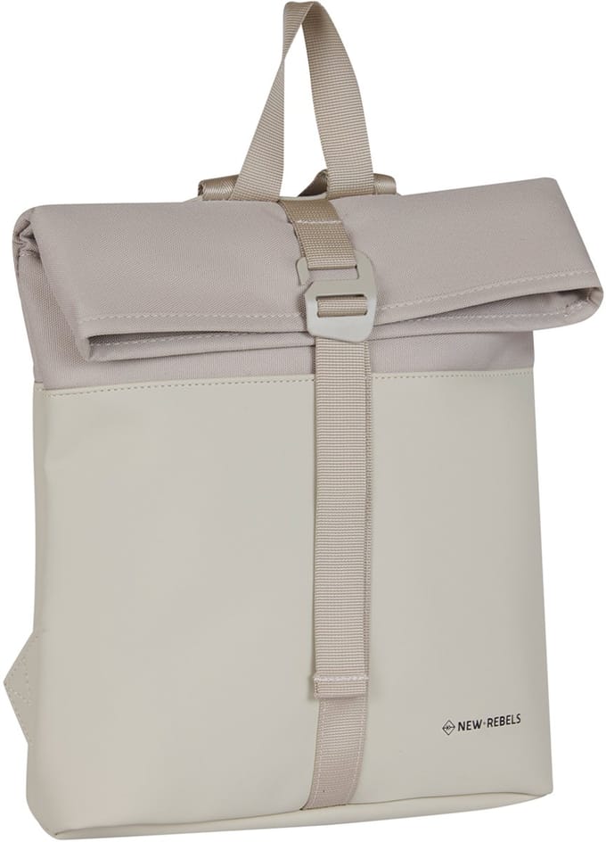 New Rebels Bruce Los Angeles Beige 7L Rolltop Rugzak Waterafstotend