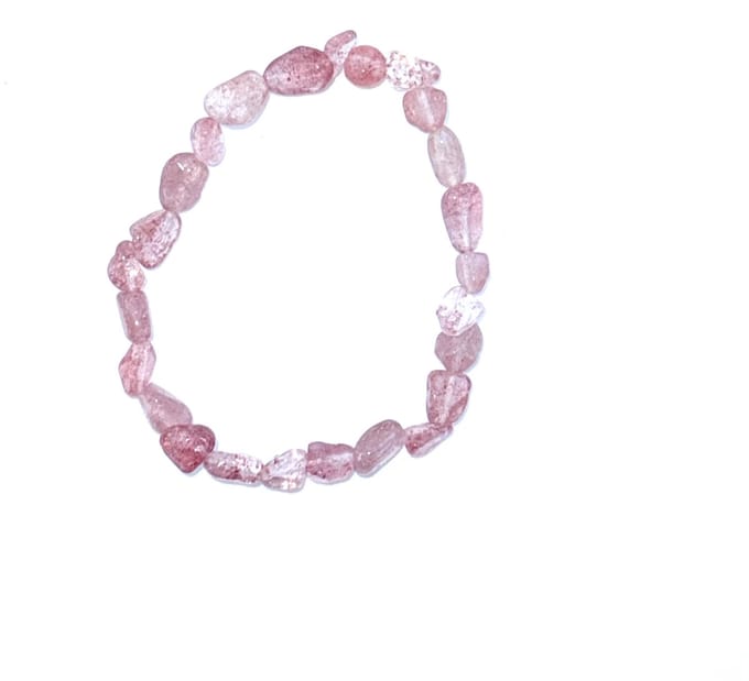 Hematietkwarts edelstenen armband 6 mm beschermende en zuiverende steen