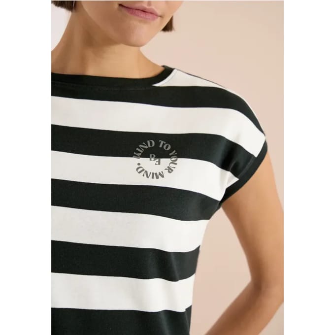 Shirt met strepen en printdetail