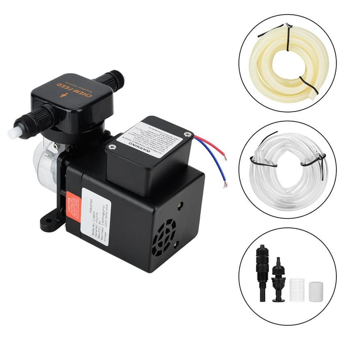 1 Stuks Zwembad Automatische Dosering Pomp Meten Sterilisatie Apparatuur black