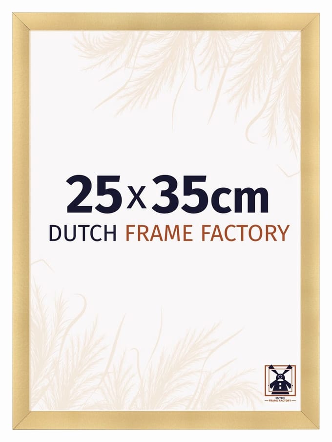 Fotolijst 25x35 cm - MDF - Goud Mat - Praag