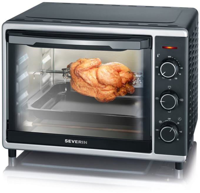 Severin TO 2056 - Oven - vrijstaand - hetelucht - zwart/zilver