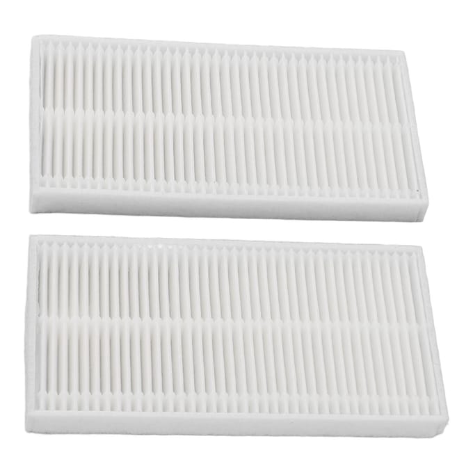 6 stuks Robotstofzuiger ABS Filters voor Midea V10 V12 W11 Perfecte Pasvorm Robotstofzuiger white