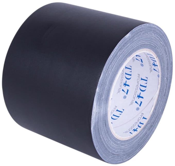 TD47 Professional Gaffa Tape 100mm x 25m Mat Zwart