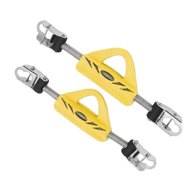 2 STUKS Duikvin Veerband 316 Roestvrij Staal Dubbel Gebruik Scuba Duikvin Veer Hielband yellow