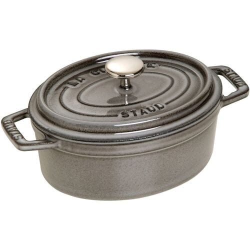 STAUB LA COCOTTE - Kookpot - Ovaal - 150mm - Gietijzer - Grafietgrijs