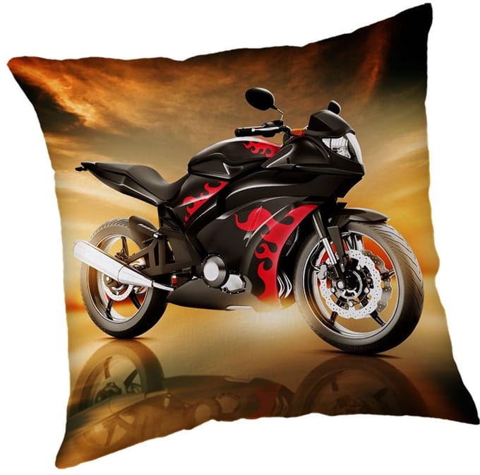 Motor Kussen Superbike - 40 x 40 cm - Polyester