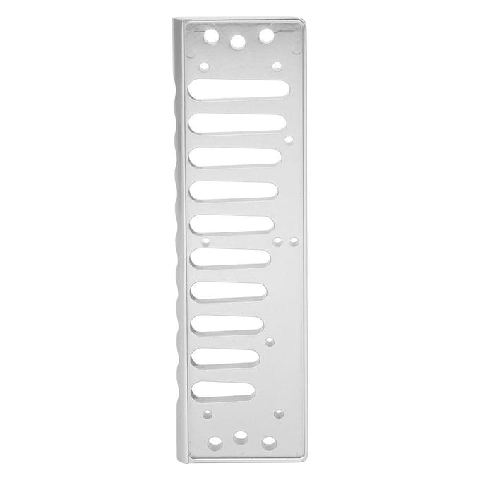 Mondharmonica Kam 10?Gaten Blues Harp Kam Onderdeel voor HOHNER SP20 Aluminiumlegering Mondharmonica zilver