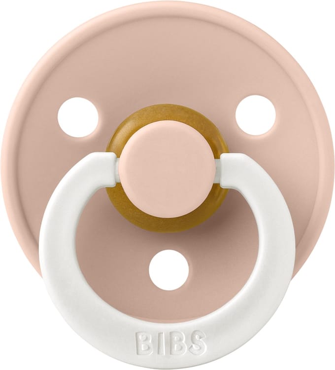 BiBs Glow In The Dark Fopspeen - Anatomisch - 6-18 Mnd - Blush