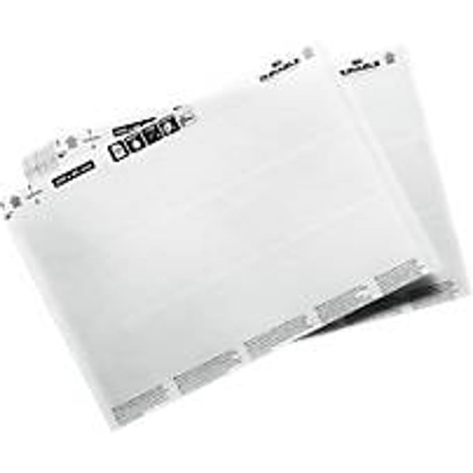 Beletteringsvellen LABEL REFILL, geperforeerd, bedrukbaar, B 200 x H 40 mm, 60 labels